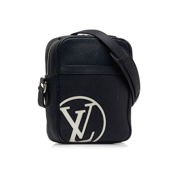 Pre Loved Louis Vuitton Taurillon Danube LV Circle PM Women Blue Crossbody Bags - Picture 2 of 8